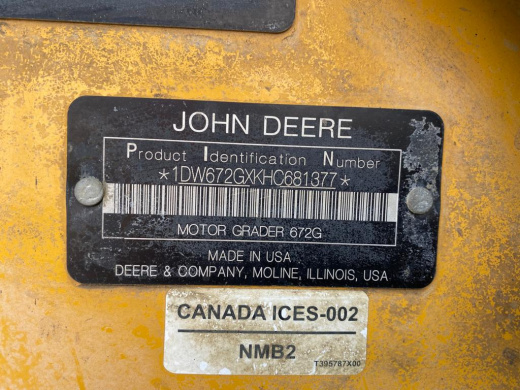 Автогрейдера John deere - 672g